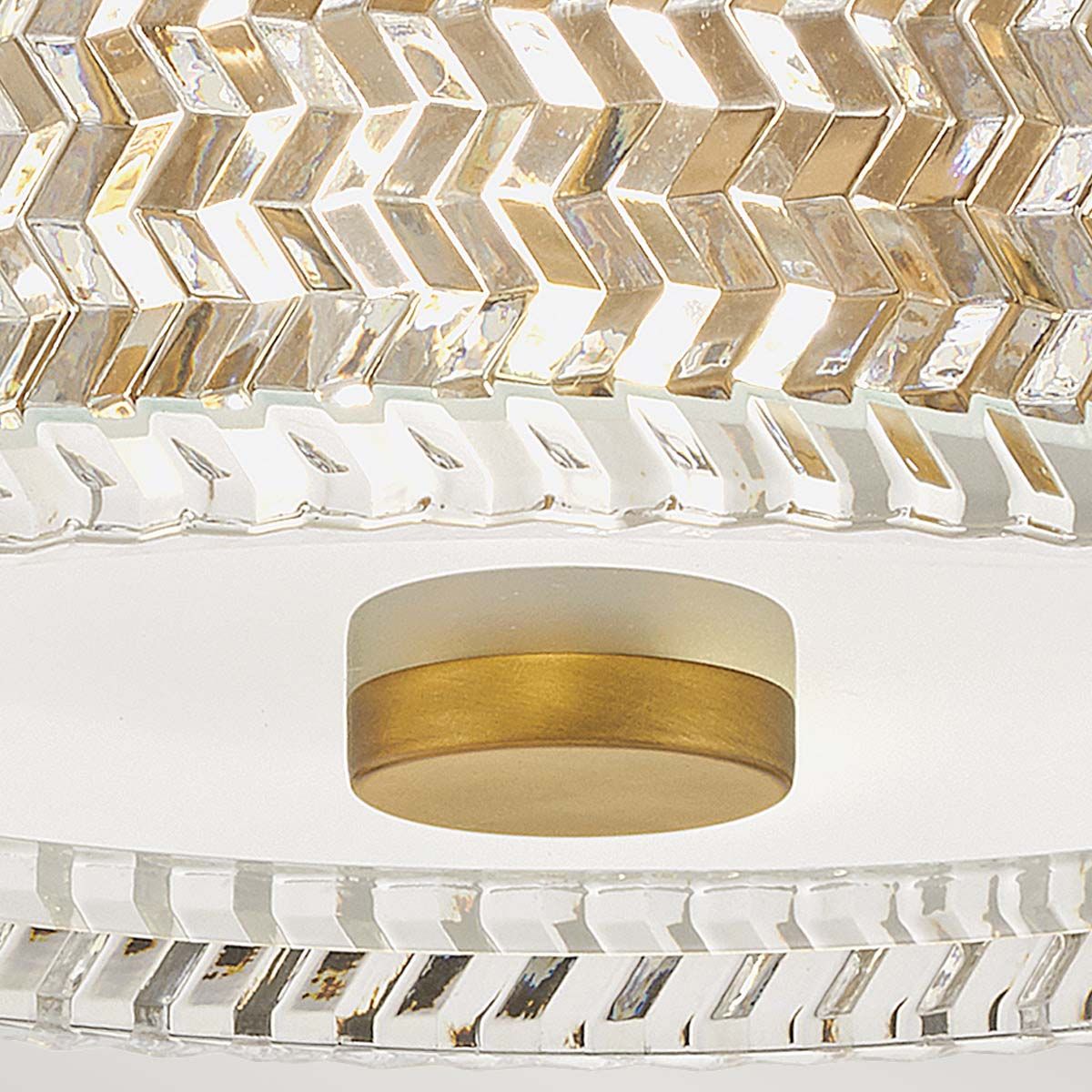 Hinkley Elle Brass Small Flush Ceiling Light