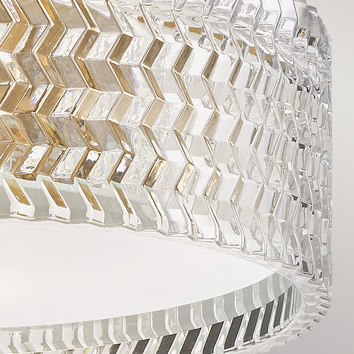 Hinkley Elle Brass Small Flush Ceiling Light