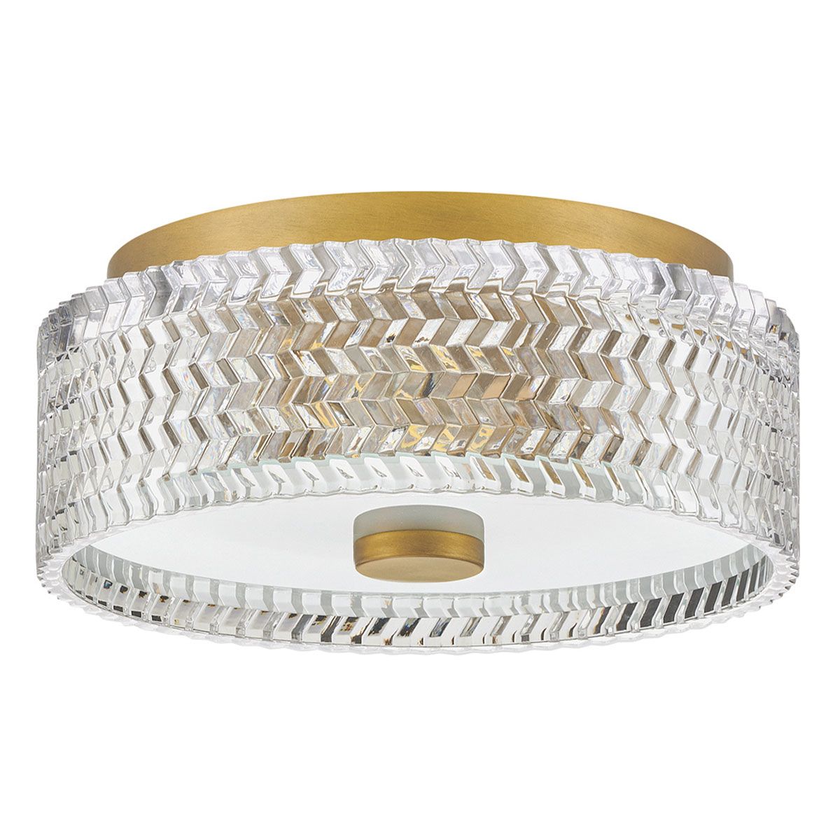 Hinkley Elle Brass Small Flush Ceiling Light