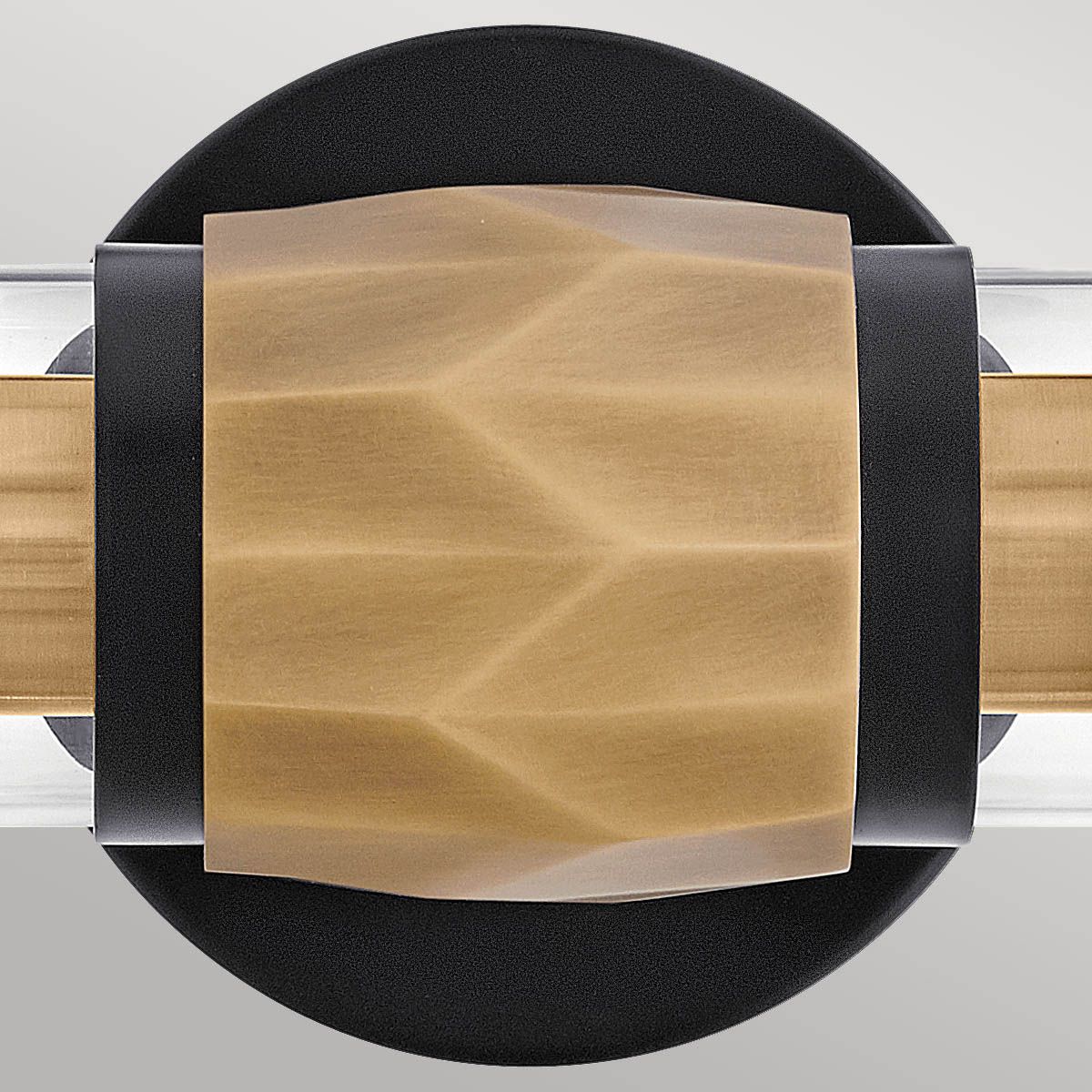 Ellison Double Black with Heritage Brass Wall Light.