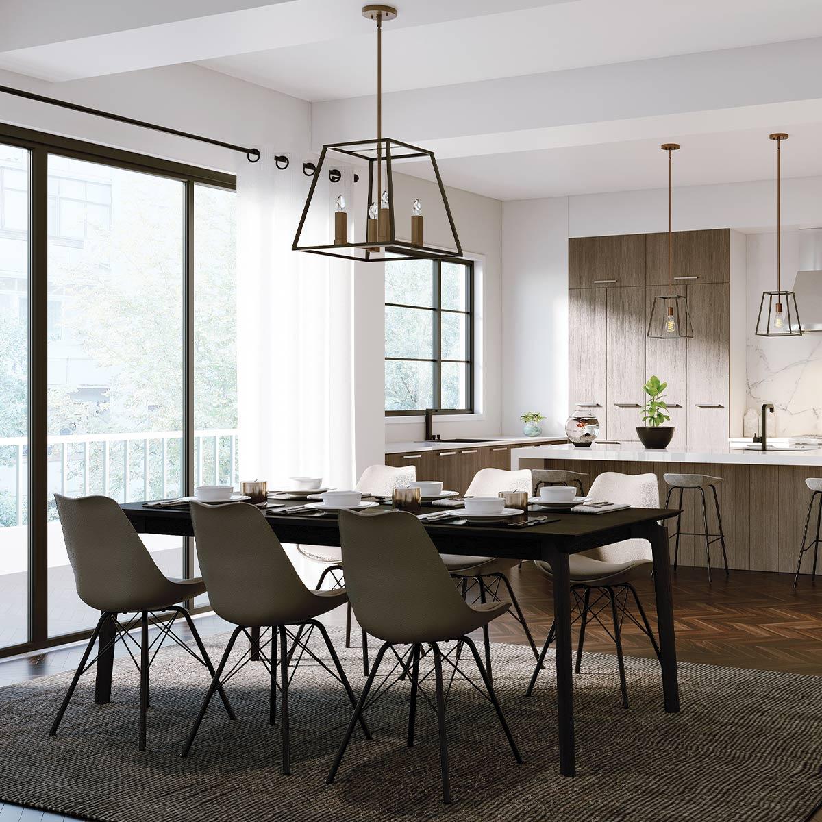 Hinkley Fulton 4 Light Bronze Pendant Chandelier