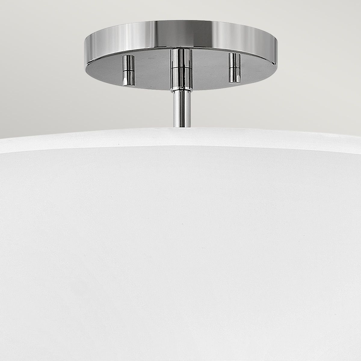 Graham 3 Light Polished Nickel Semi Flush or Pendant Ceiling Light