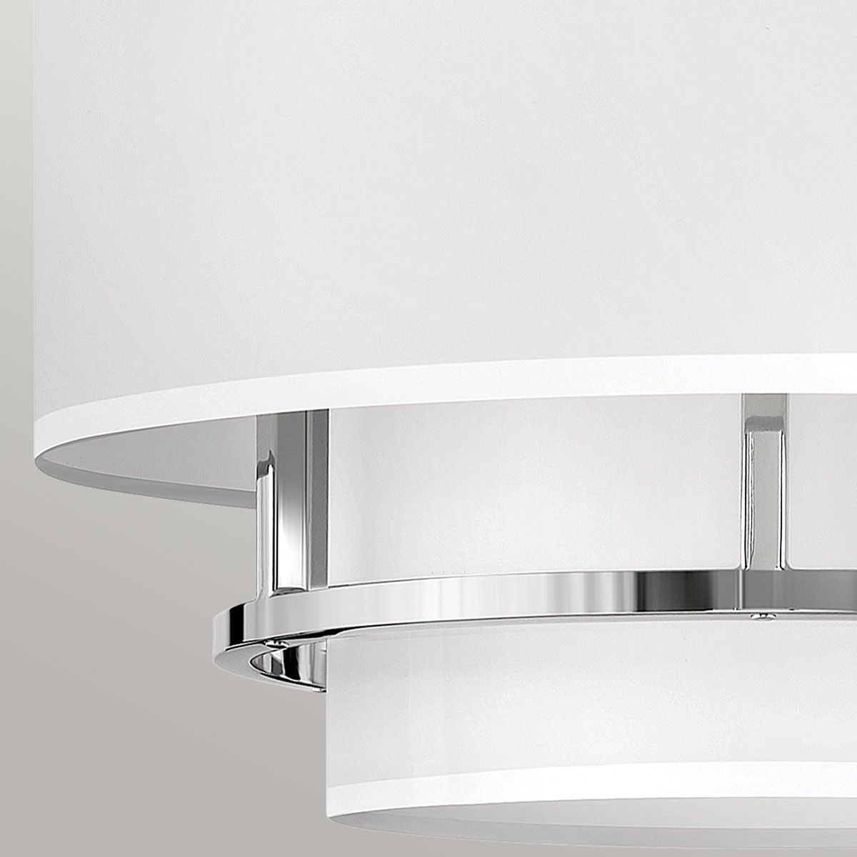 Graham 3 Light Polished Nickel Semi Flush or Pendant Ceiling Light