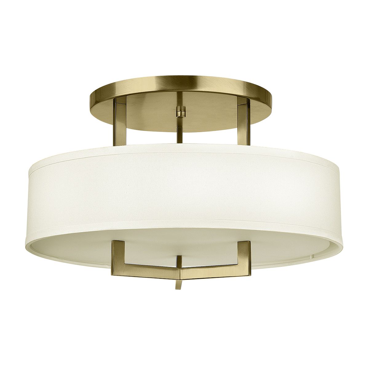 Hampton Brass Semi-Flush Ceiling Light