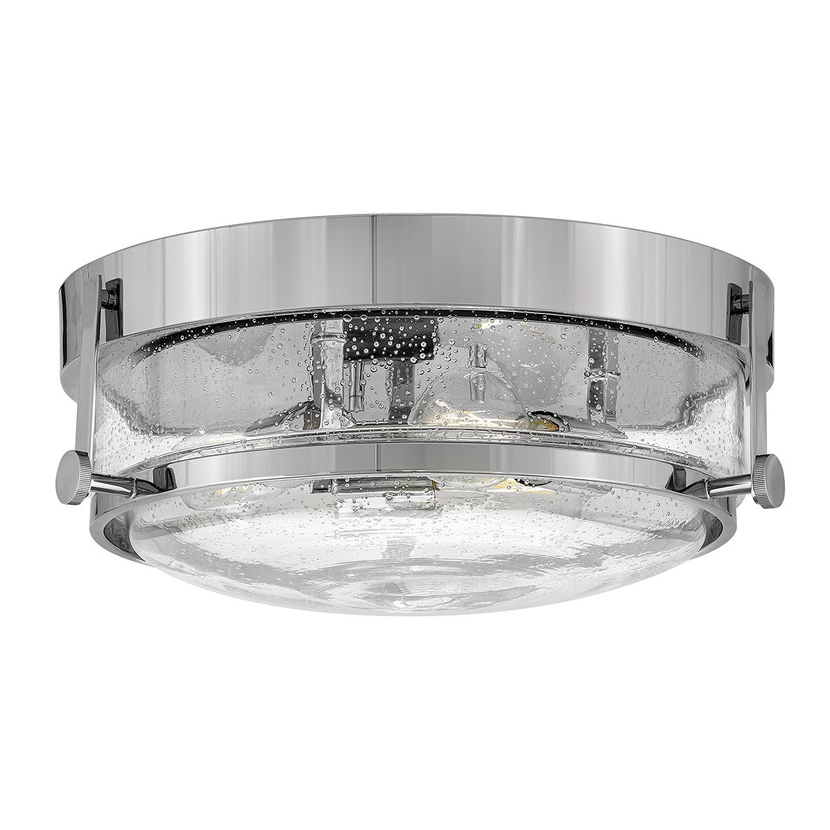 Harper 3 Light Polished Chrome Flush Ceiling Light