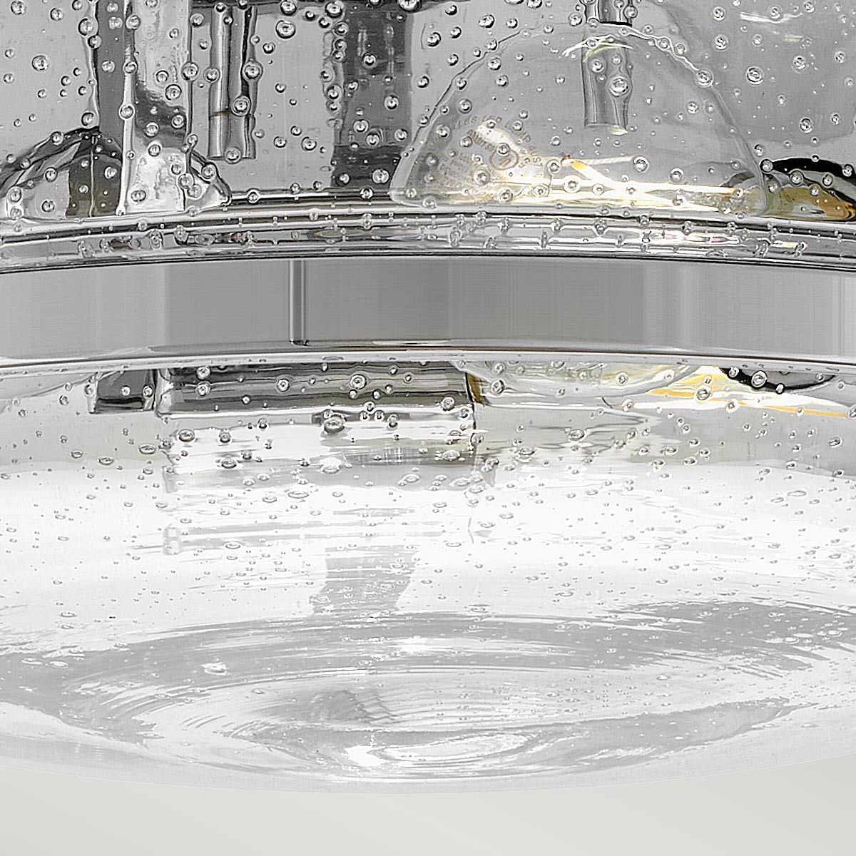 Harper 3 Light Polished Chrome Flush Ceiling Light