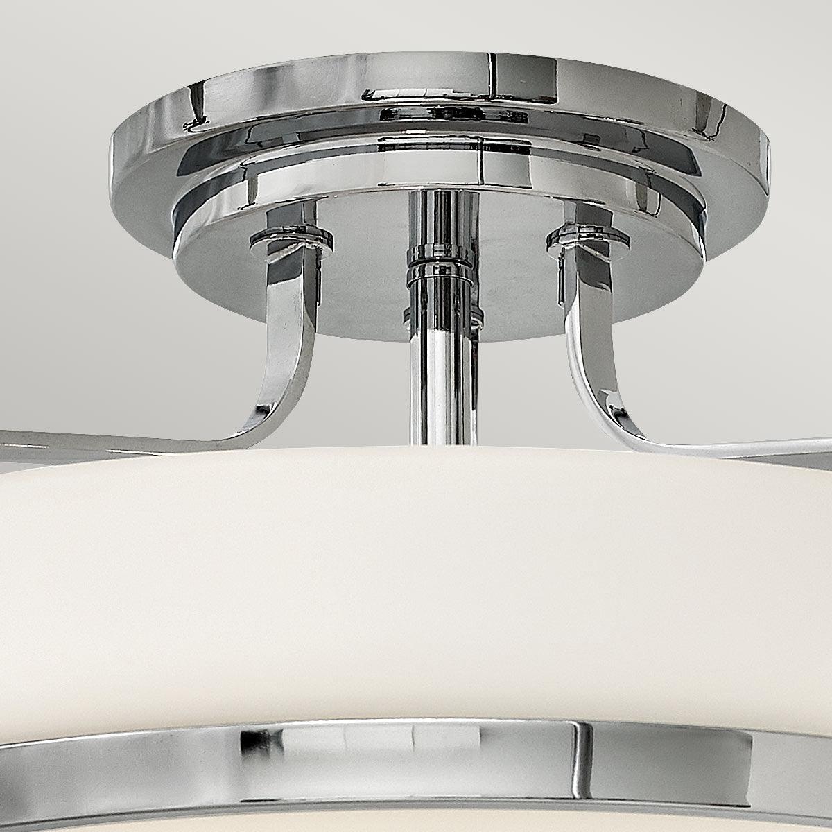 Hinkley Harper Medium Semi-Flush Polished Chrome Light