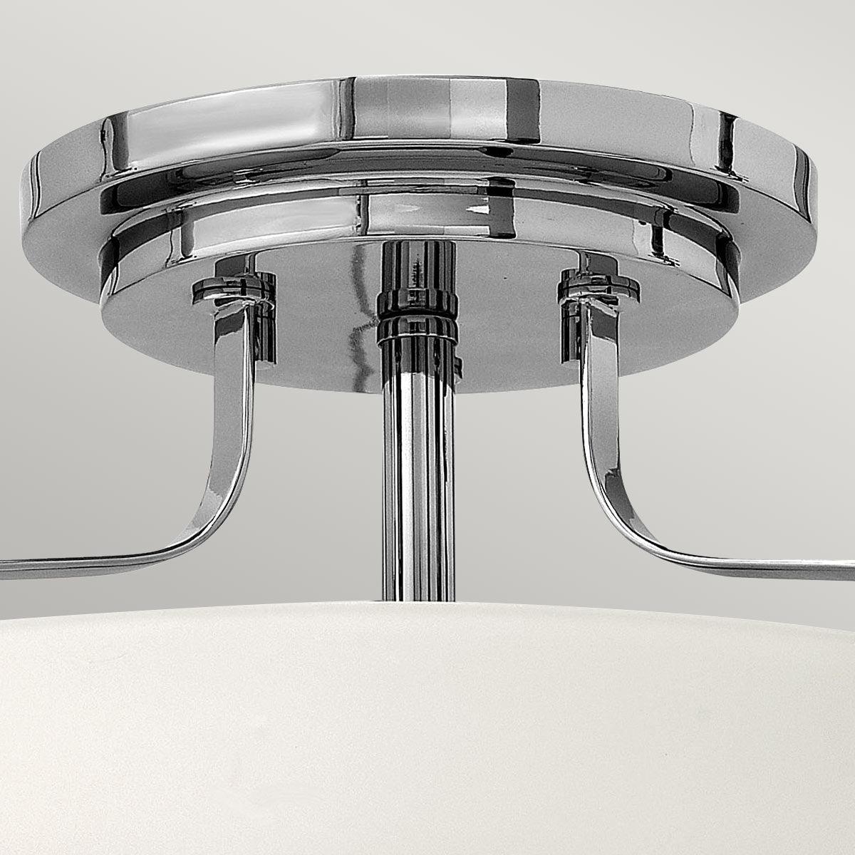 Hinkley Harper Small Semi-Flush Polished Chrome Light