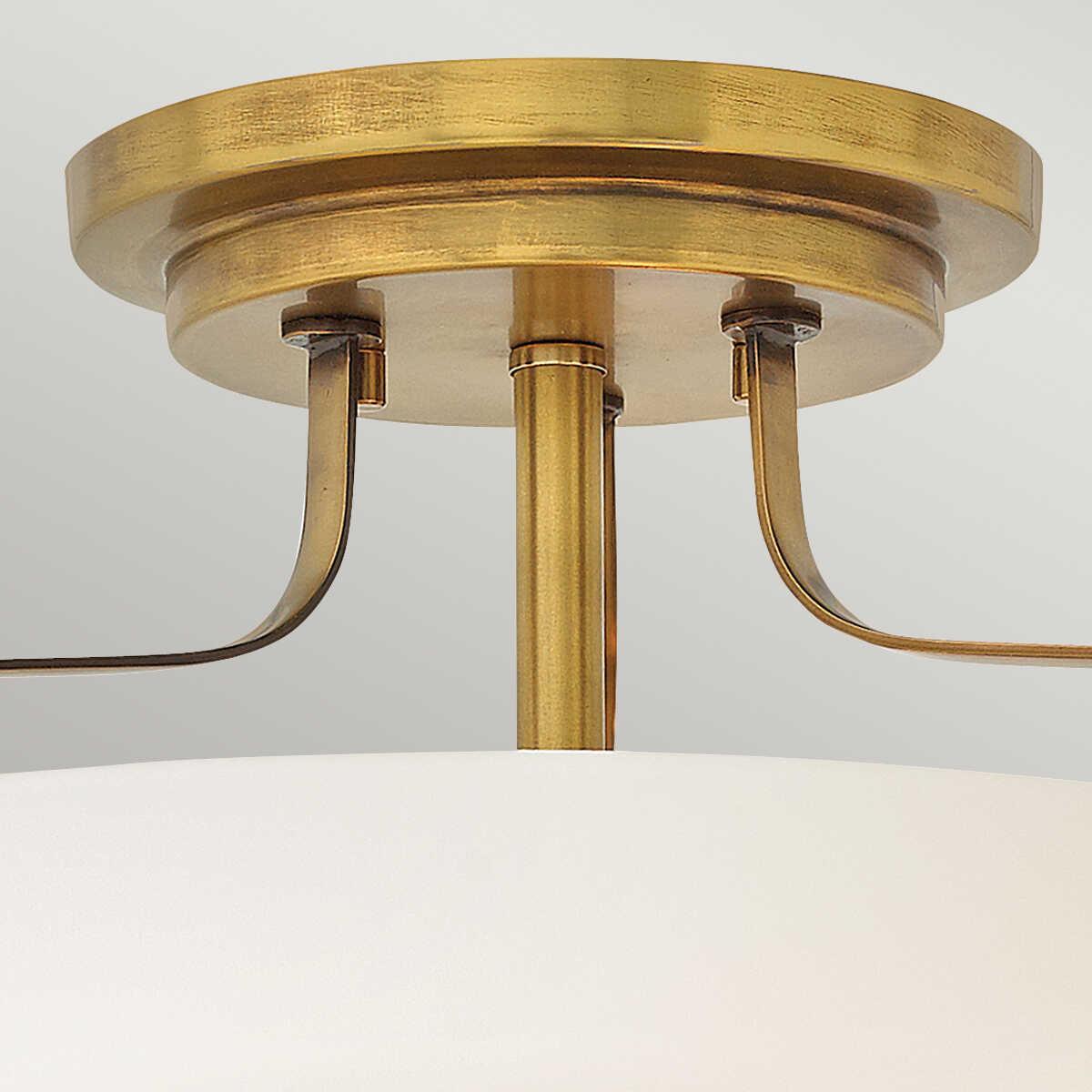 Hinkley Harper Small Semi-Flush Brass Ceiling Light-OPEN-BOX-130226