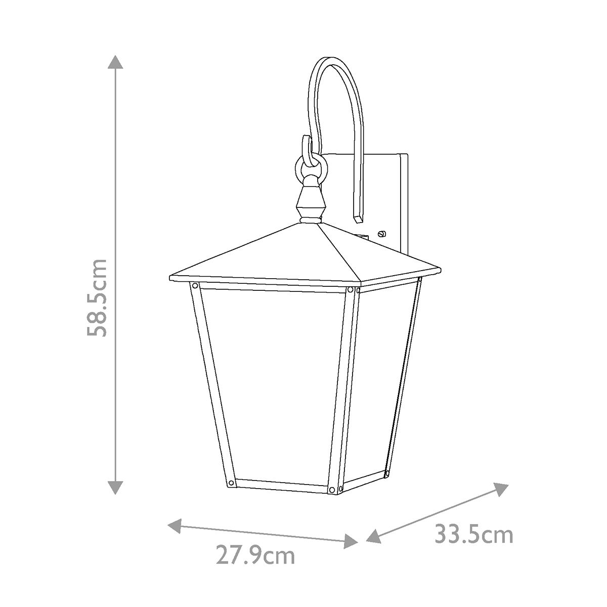 Hinkley Huntersfield 3 Light Large Outdoor Wall Light-warehouse-clearance-140826