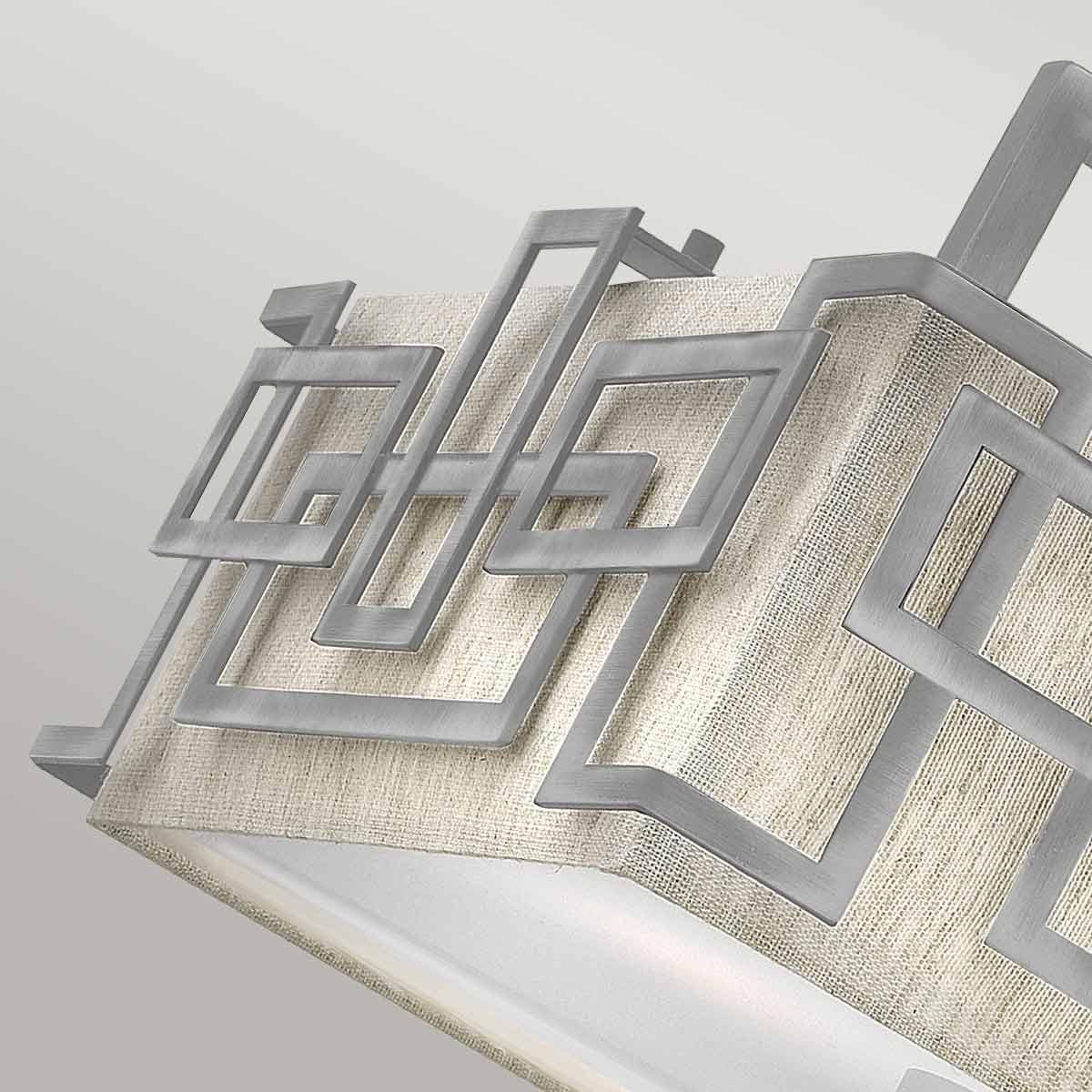 Hinkley Lanza 3 Light Semi Flush Antique Nickel Ceiling Light