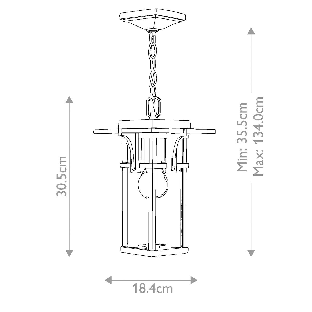 Hinkley Manhattan Oil Rubbed Bronze Outdoor Pendant Light