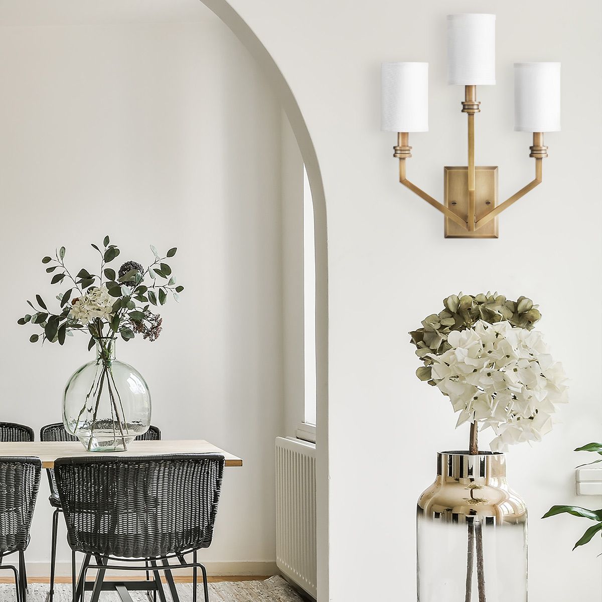 Hinkley Moore Large Brass Wall Light