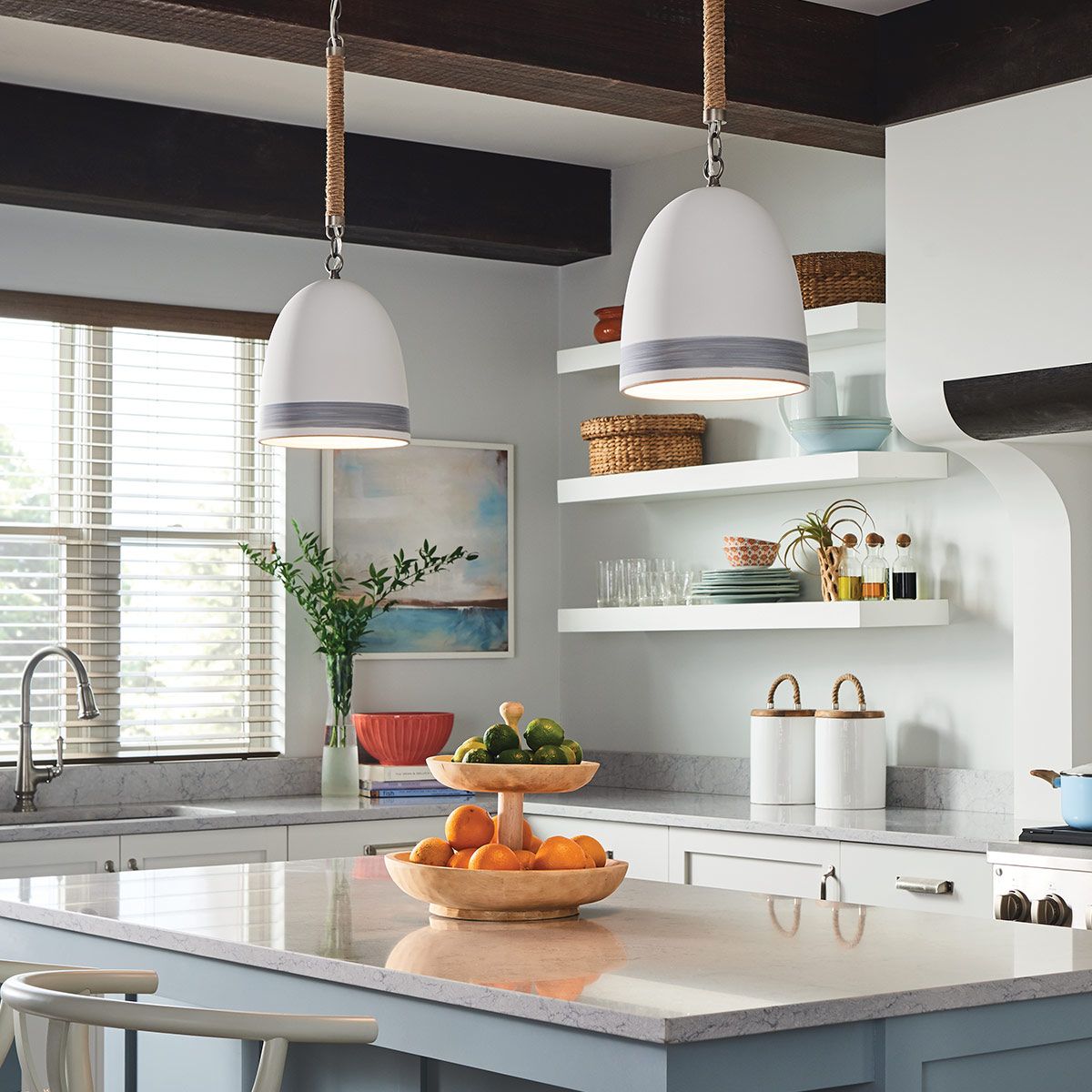 Hinkley Nash Antique Nickel Pendant Light