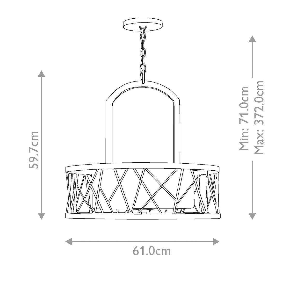 Hinkley Nest Pendant Silver Leaf Chandelier