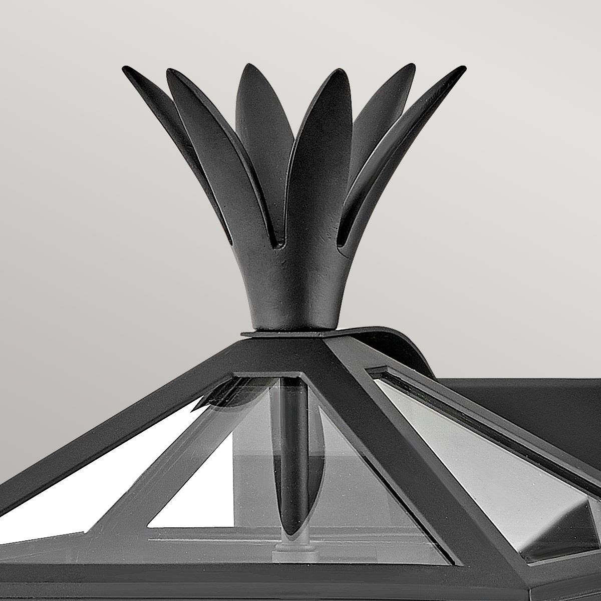 Palma Black Medium Outdoor Wall Lantern