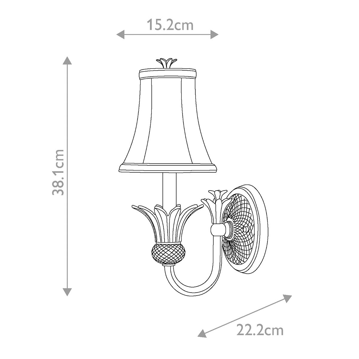 Hinkley Plantation Polished Antique Nickel Wall Sconce