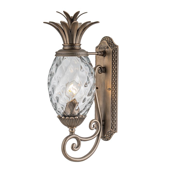 Plantation Bronze Medium Outdoor Wall Lantern HK-PLANTATION-M-BU by Hinkley