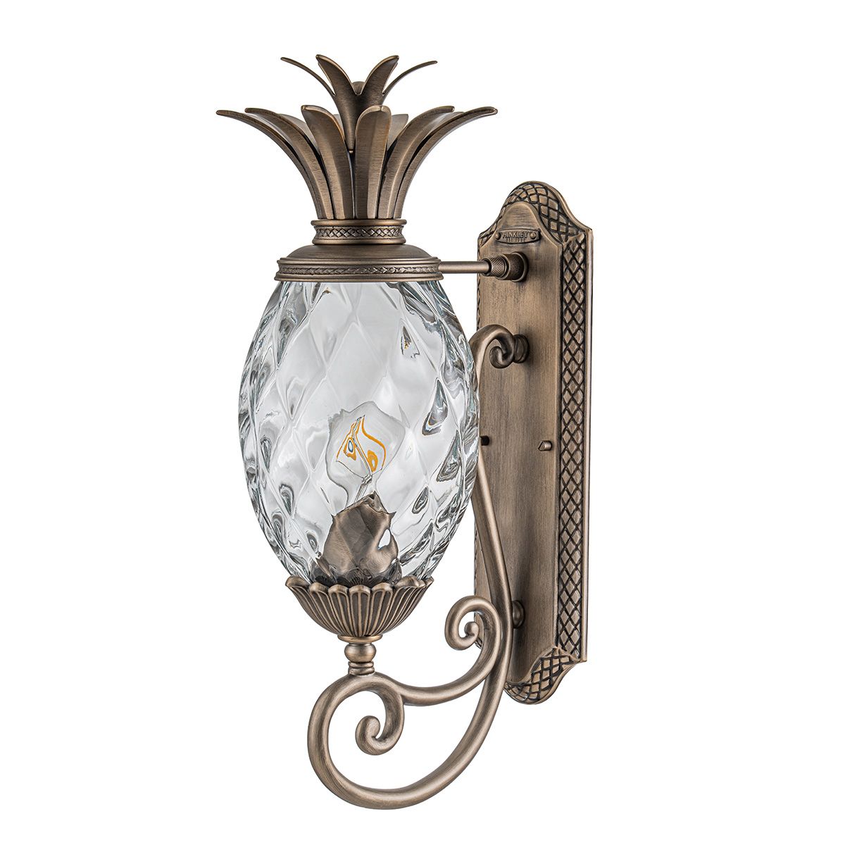 Plantation Bronze Medium Outdoor Wall Lantern