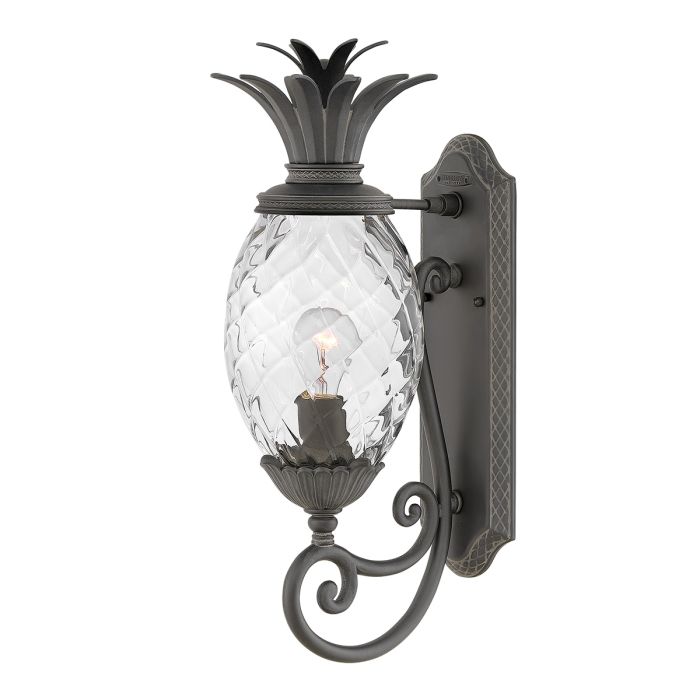 Plantation Black Medium Outdoor Wall Lantern HK-PLANTATION-M-MB by Hinkley