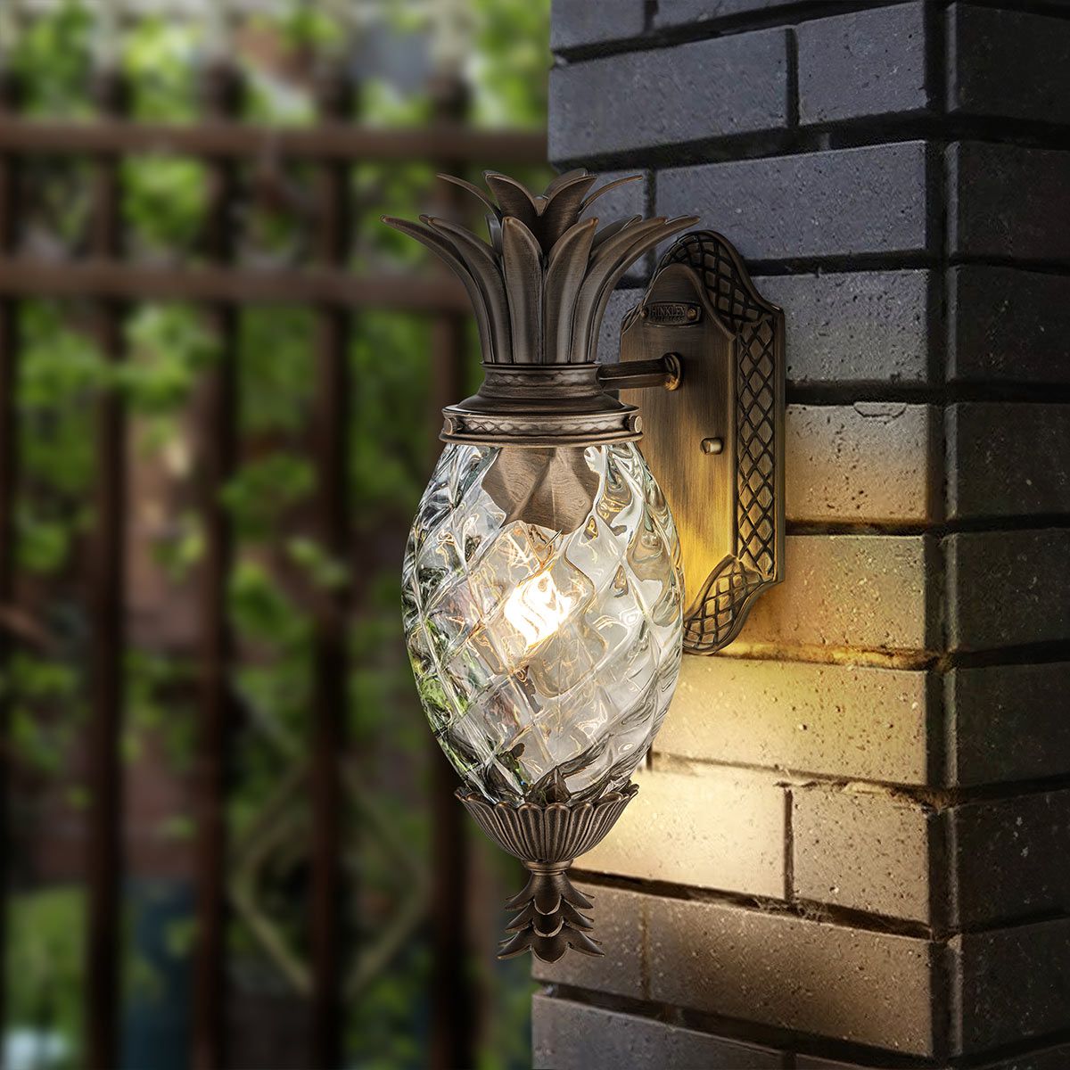Plantation Bronze Small Outdoor Wall Lantern