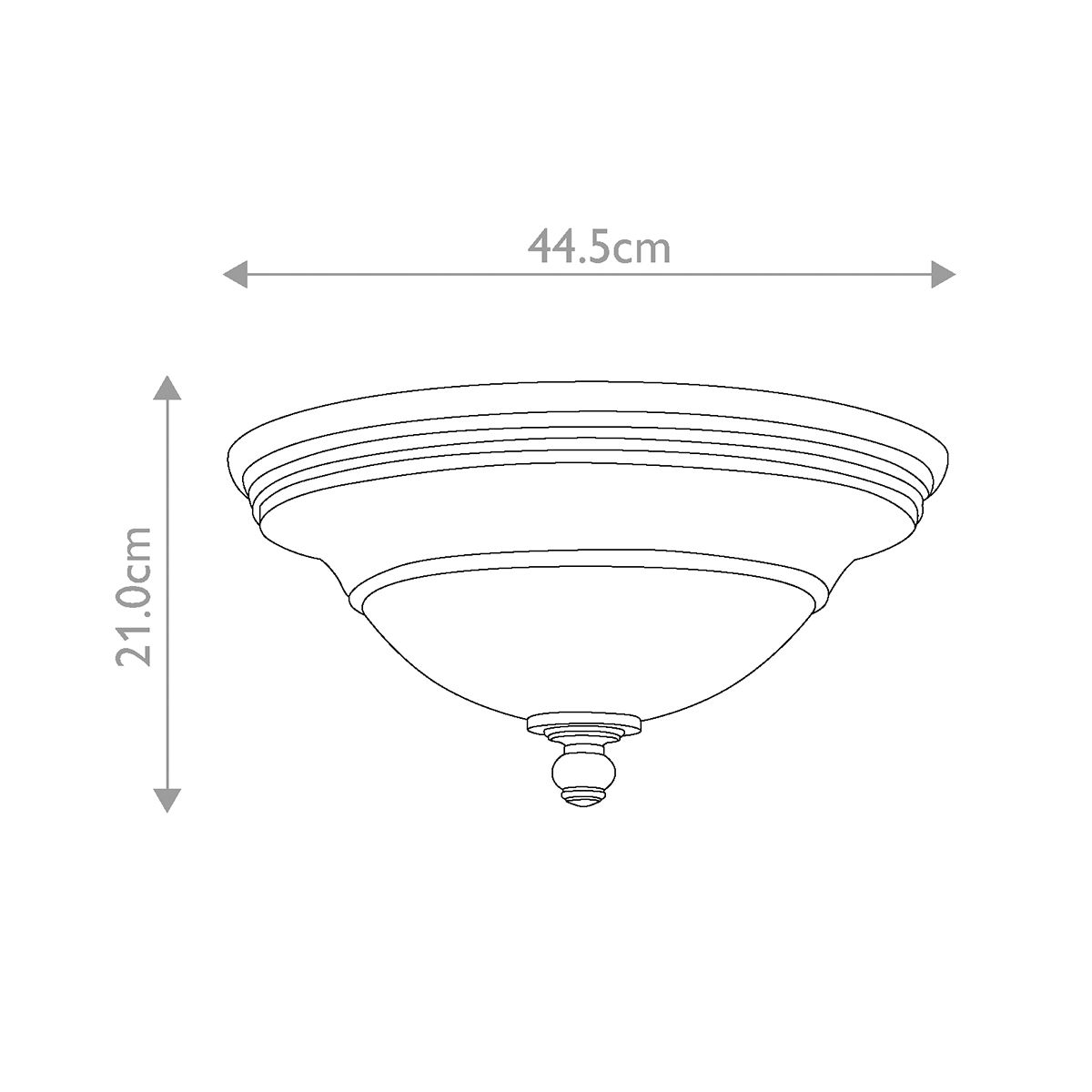 Hinkley Plymouth Bronze Flush Ceiling Light