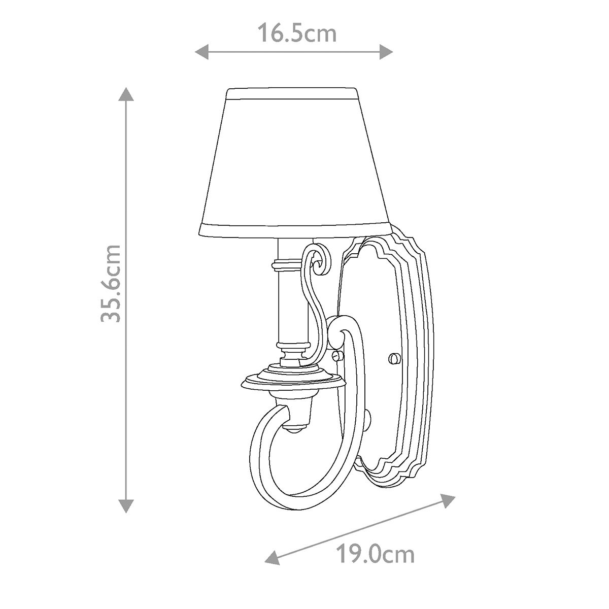 Hinkley Plymouth 1 Light Bronze Wall Sconce