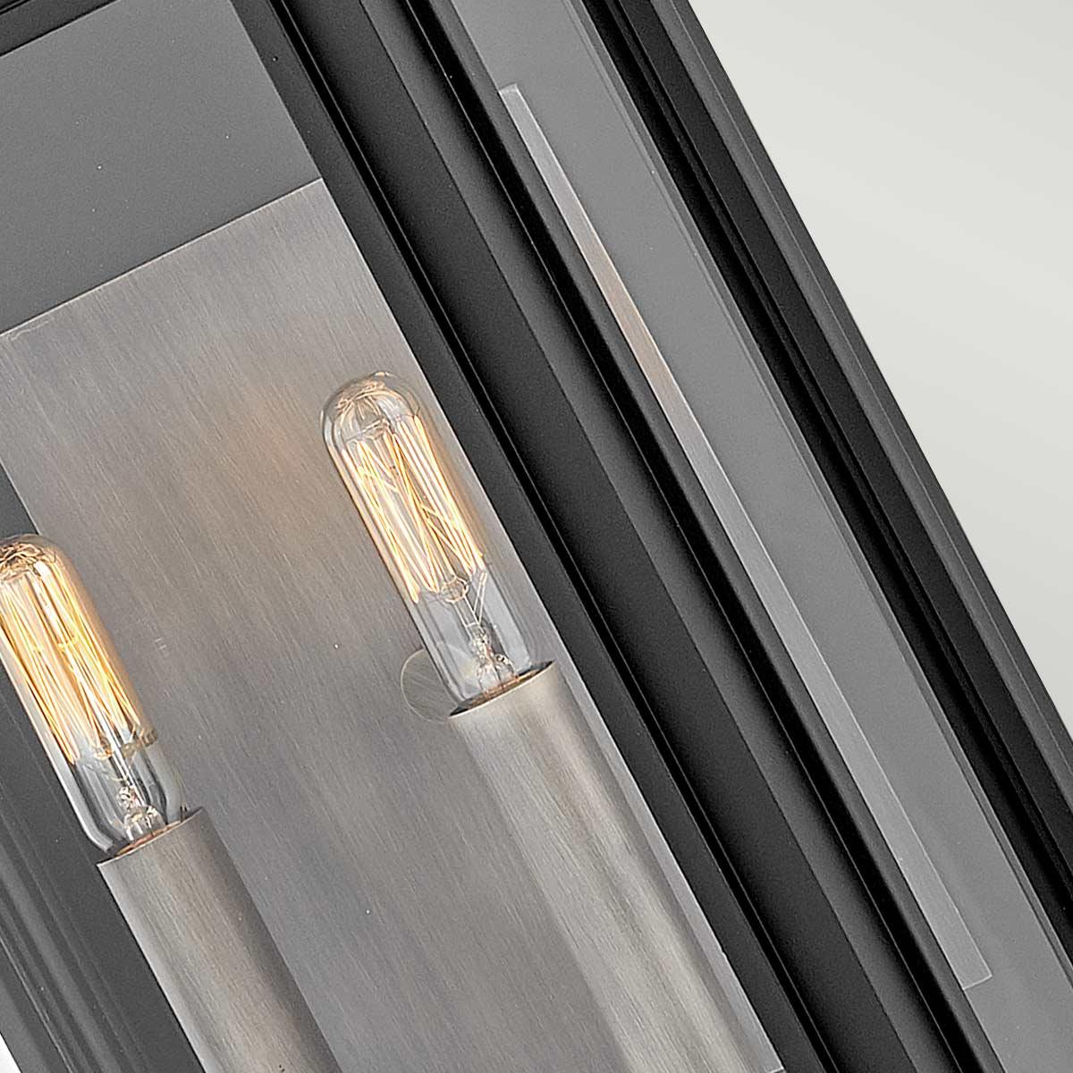 Hinkley Sag Harbor 2 Light Medium Black Outdoor Wall Light