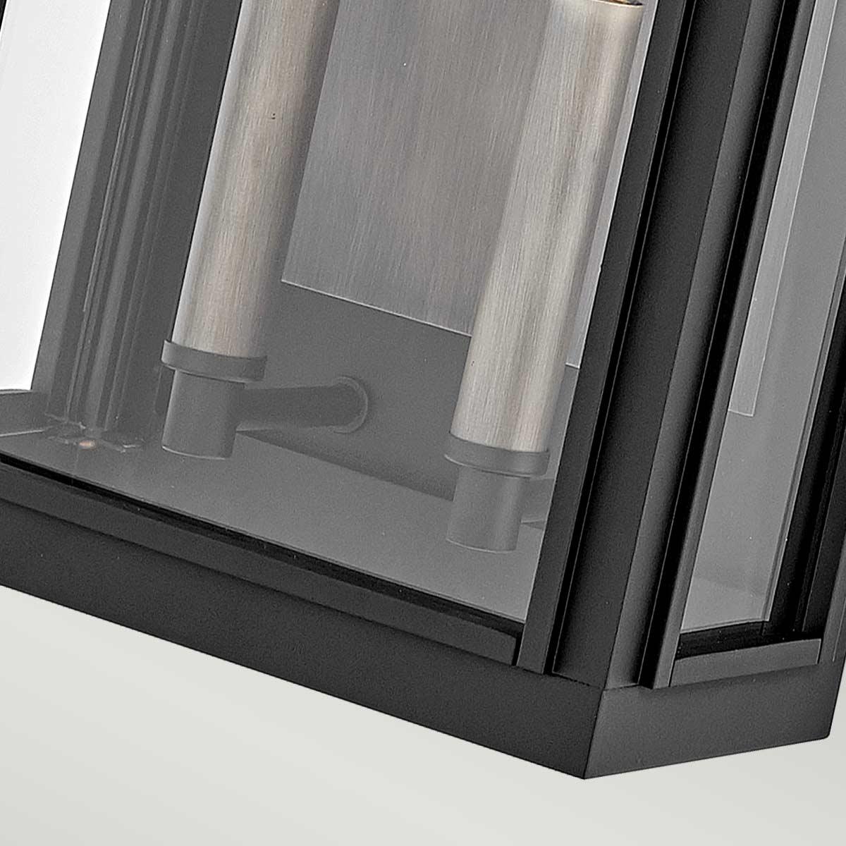 Hinkley Sag Harbor 2 Light Medium Black Outdoor Wall Light