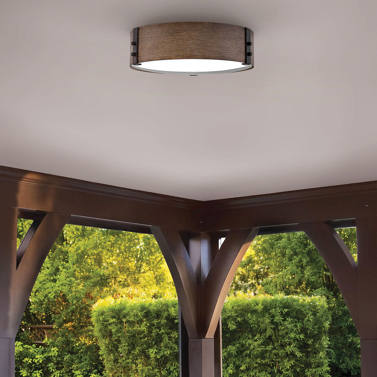Hinkley Sawyer Outdoor Flush Ceiling Light