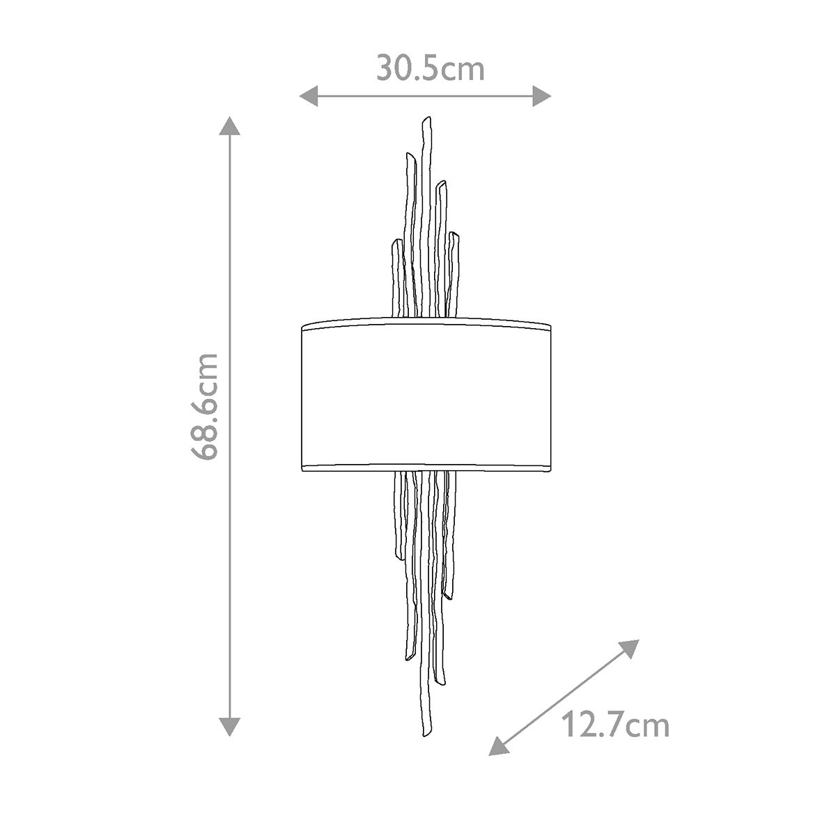 Spyre 2 Light Bronze Modern Wall Light