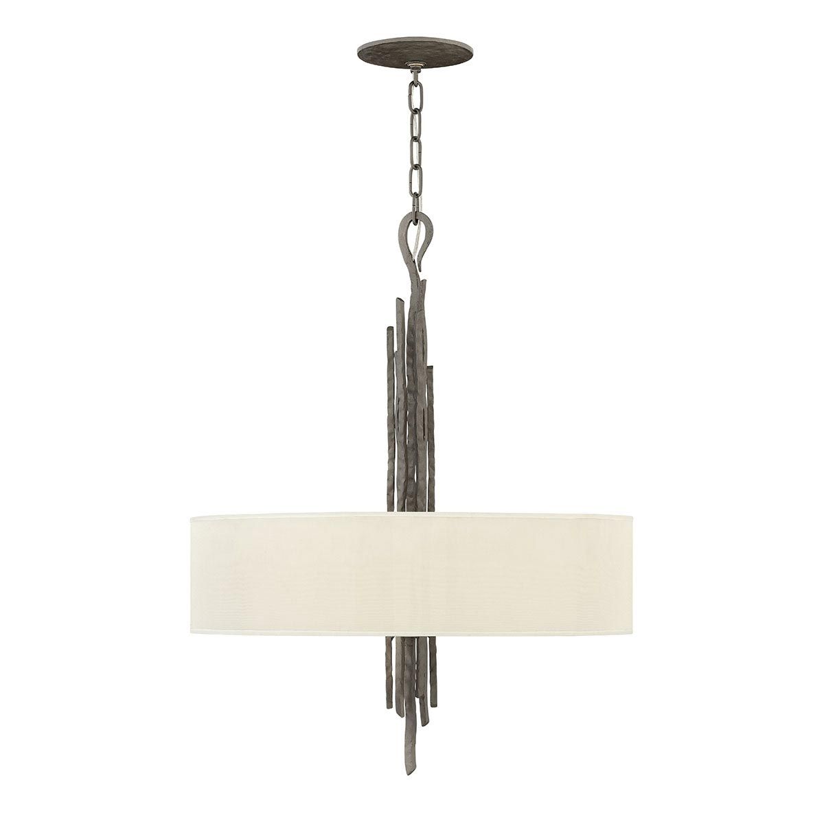 Spyre 6 Light Bronze Modern Living Room Ceiling Pendant Light By Hinkley HK-SPYRE6P-MMB