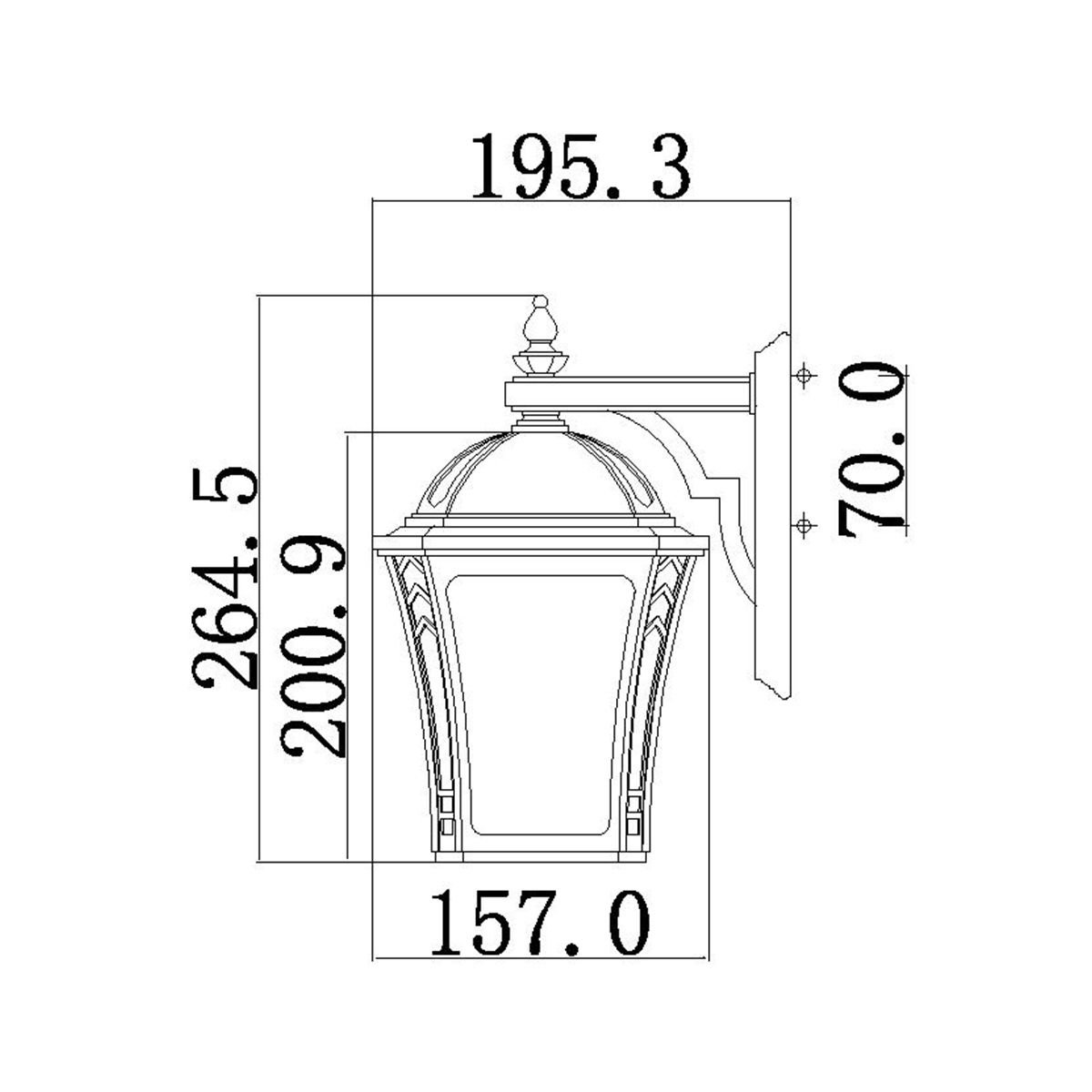 Hinkley Wabash Small Outdoor Wall Light-warehouse-180926