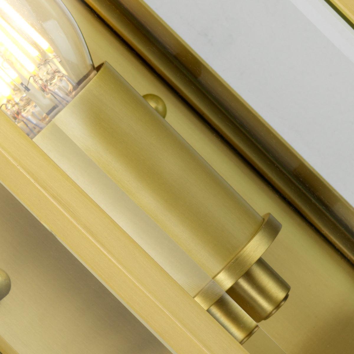 Elstead Holborn 1 Light Small Brass Outdoor Half Light-warehouse-clearance-140826