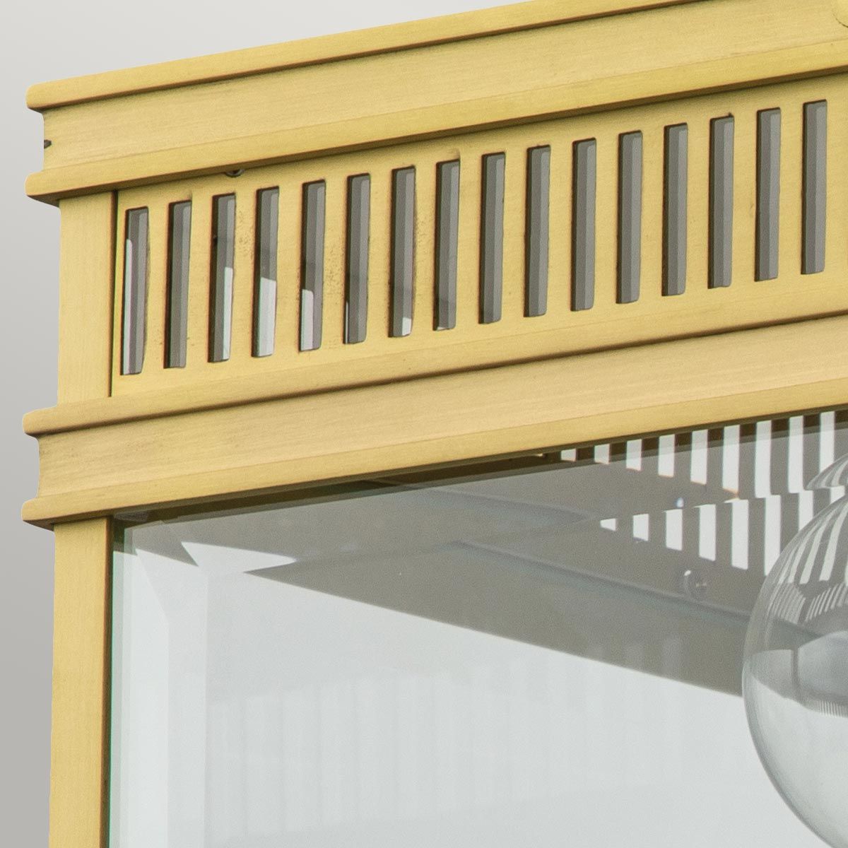 Holborn Brass Flush Outdoor Light