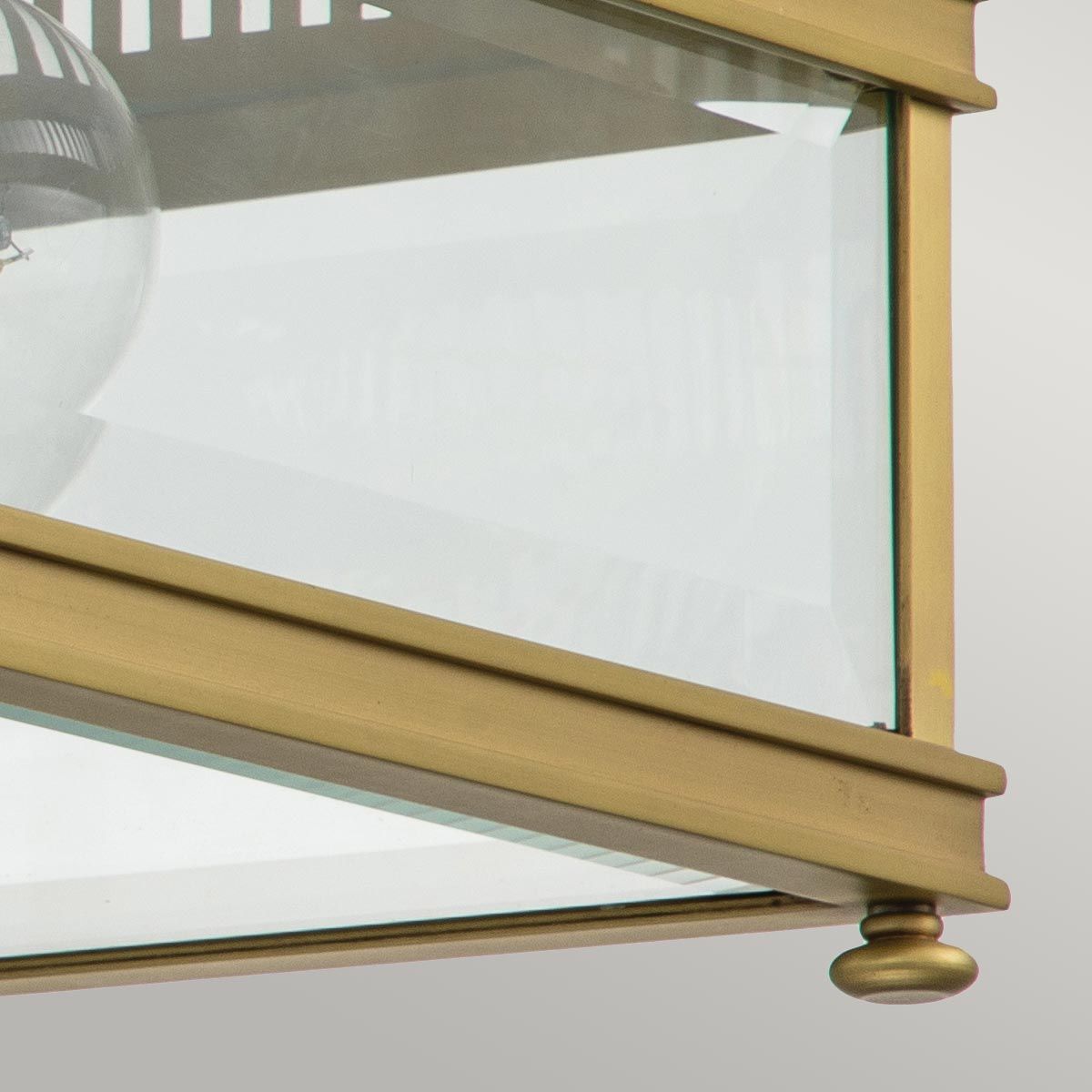 Holborn Brass Flush Outdoor Light
