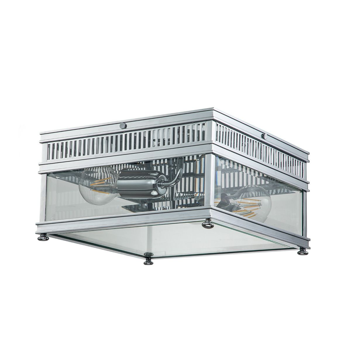 Holborn Chrome Flush Outdoor Light