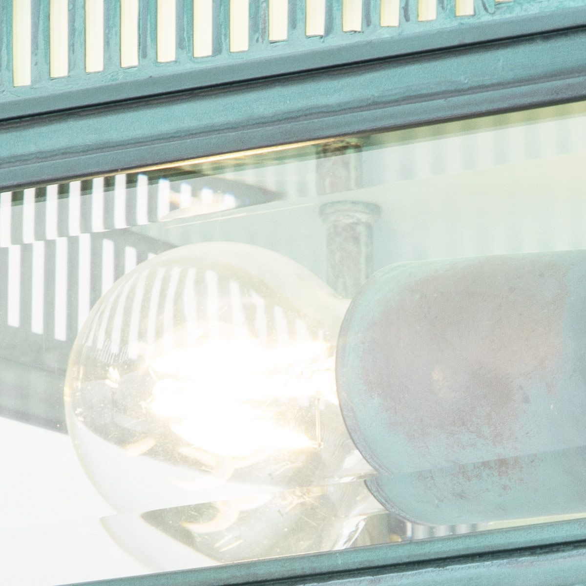 Holborn Verdigris Flush Outdoor Light