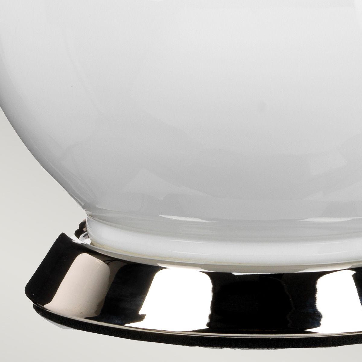 Isla White Ceramic Table Light with Blue Shade