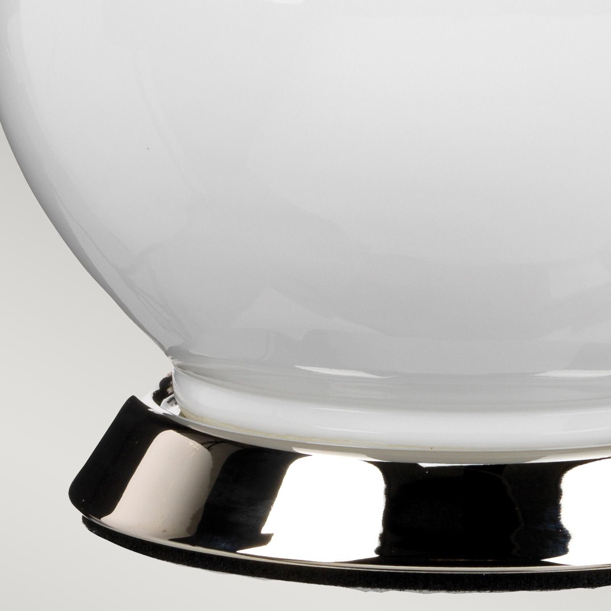 Isla White Ceramic Table Light with Teal Shade