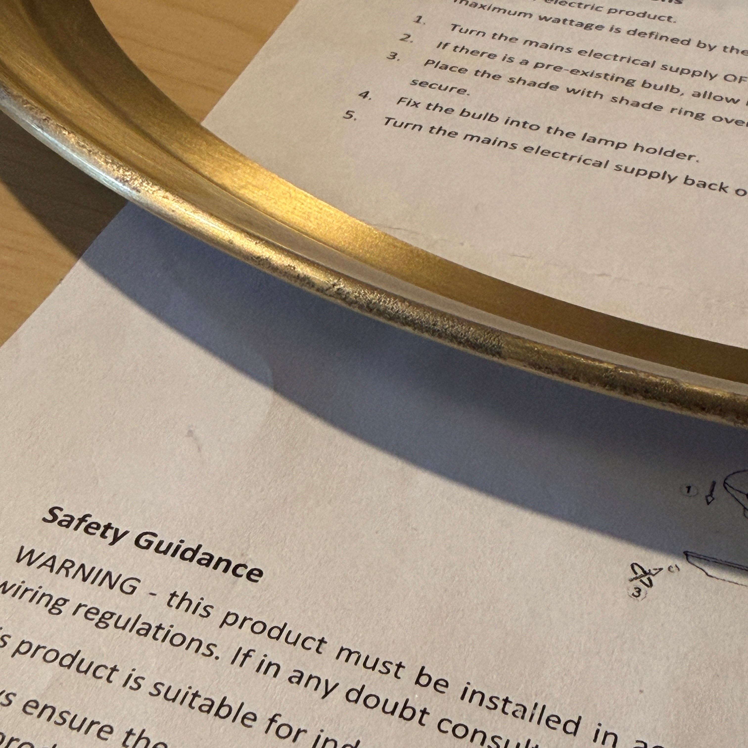 Jewel Easy Fit Tiffany Ceiling Lamp Shade-cracked-110326