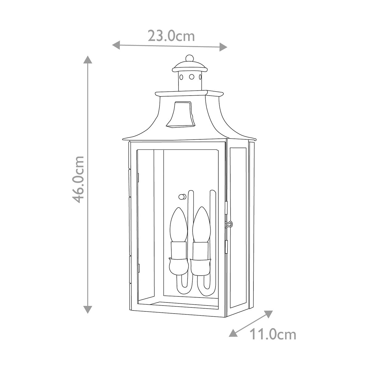 Elstead Kendal Old Bronze Outdoor Wall Light