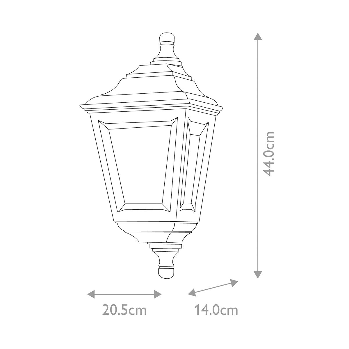 Elstead Kerry Black Outdoor Porch Ceiling Wall Light-OPEN-BOX-50-270826