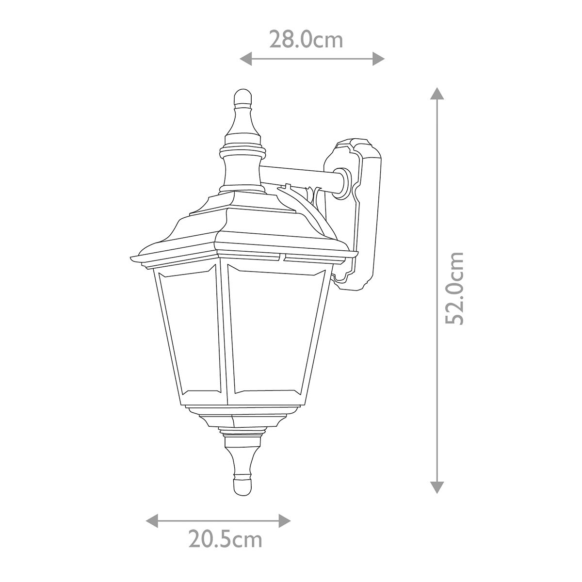 Elstead Lighting Kerry 1 Light Black Outdoor Wall Light