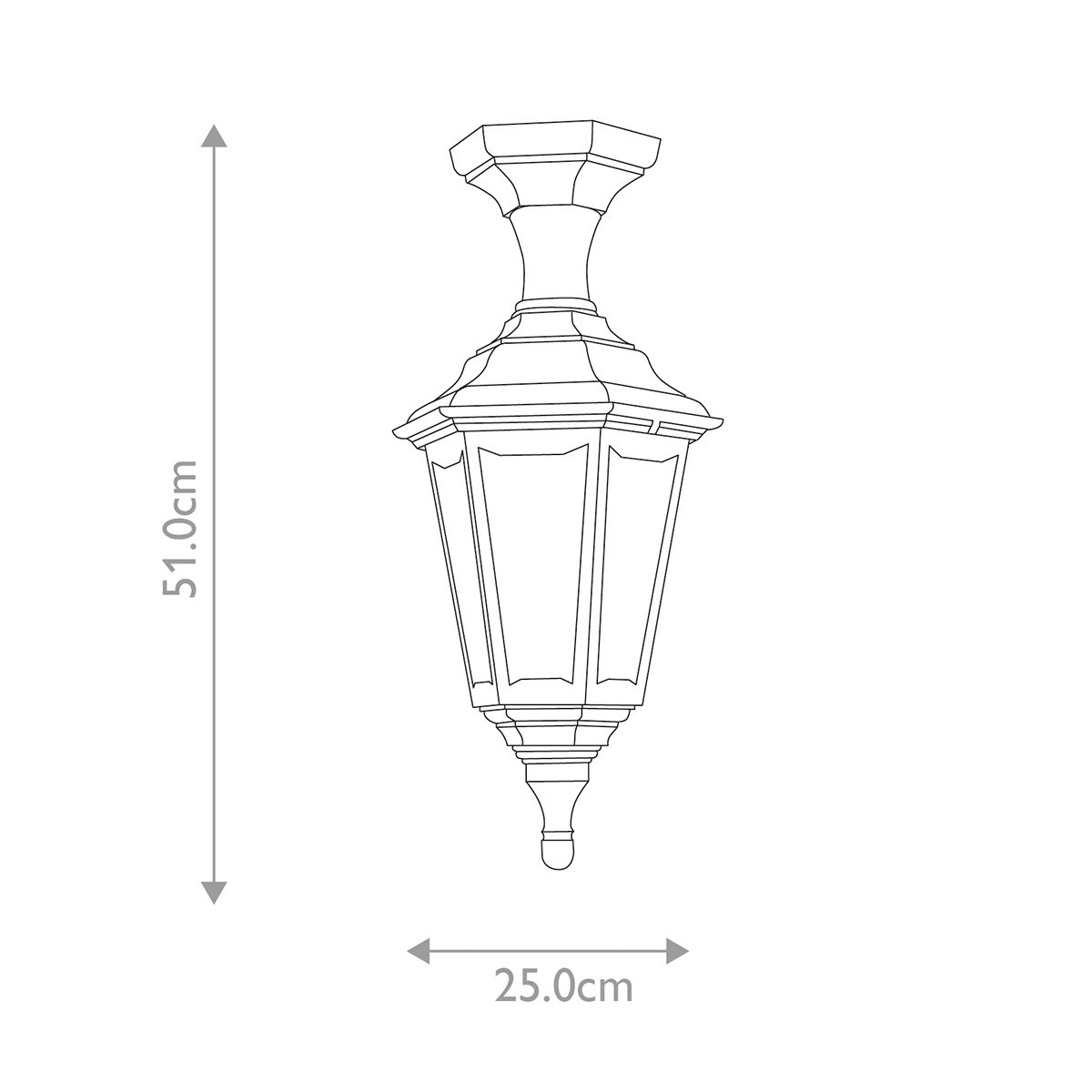 Elstead Kinsale Black Outdoor Pedestal/Porch Lantern