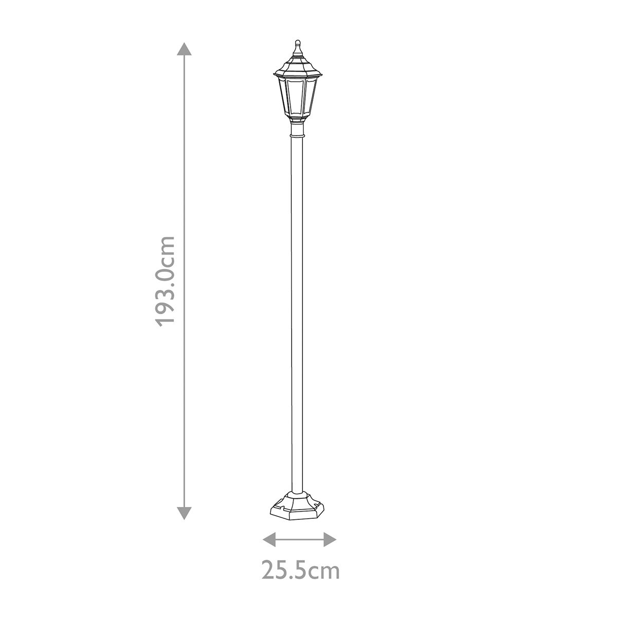 Elstead Kinsale Black Outdoor Lamp Post