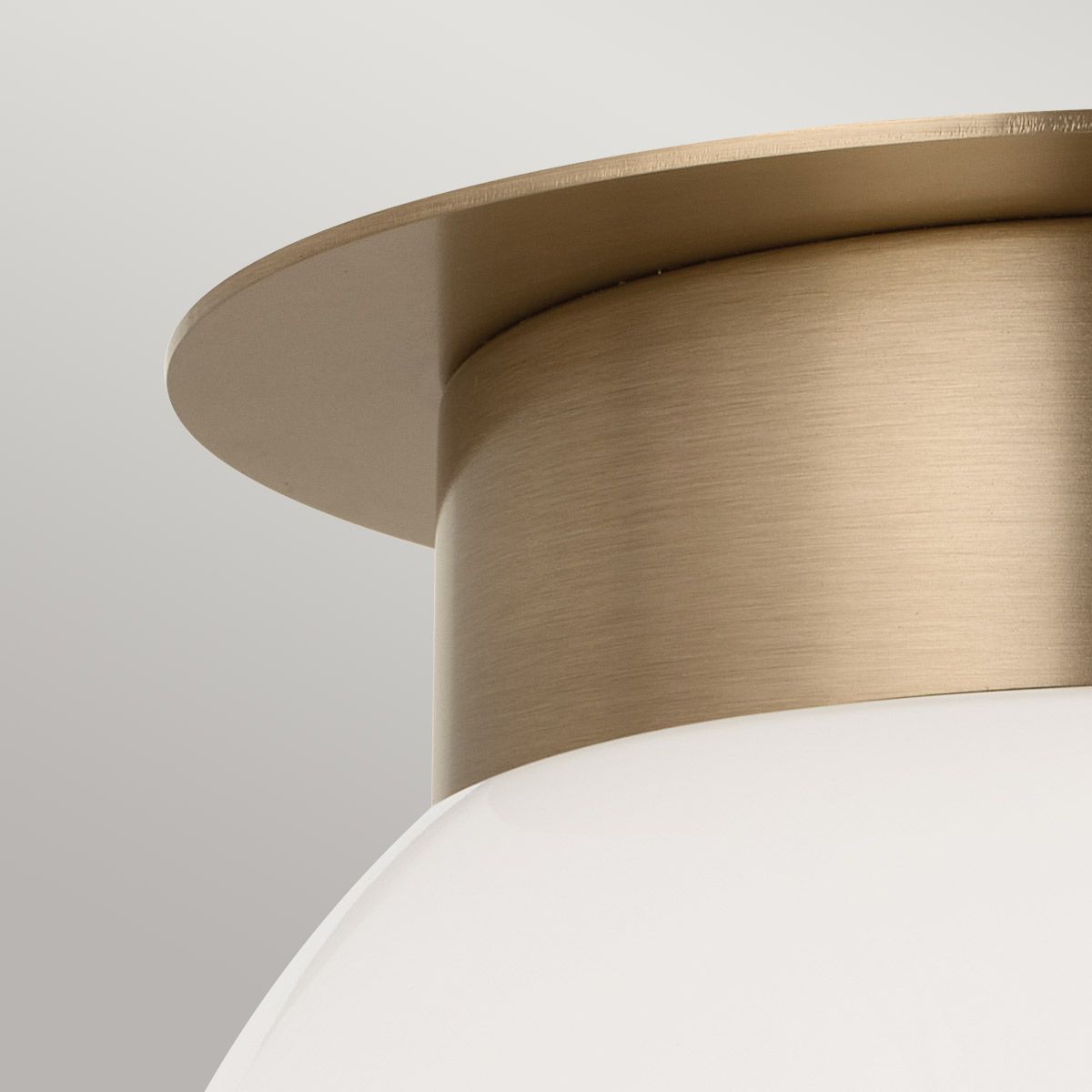 Albers Bronze Globe Flush Ceiling Light