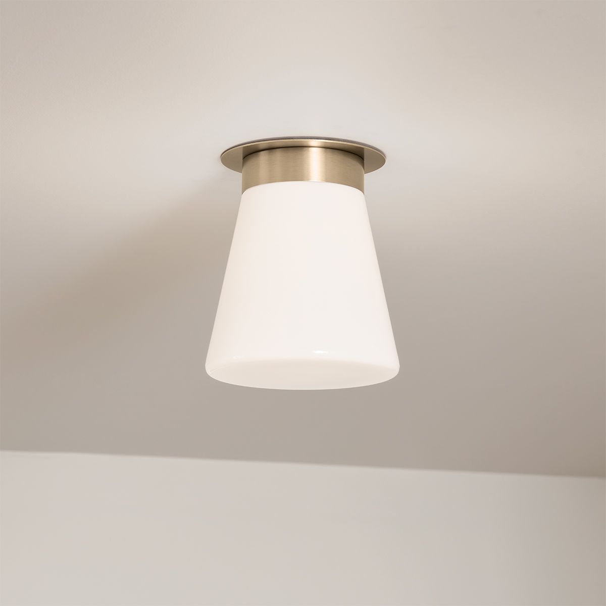 Albers Bronze Flush Ceiling Light