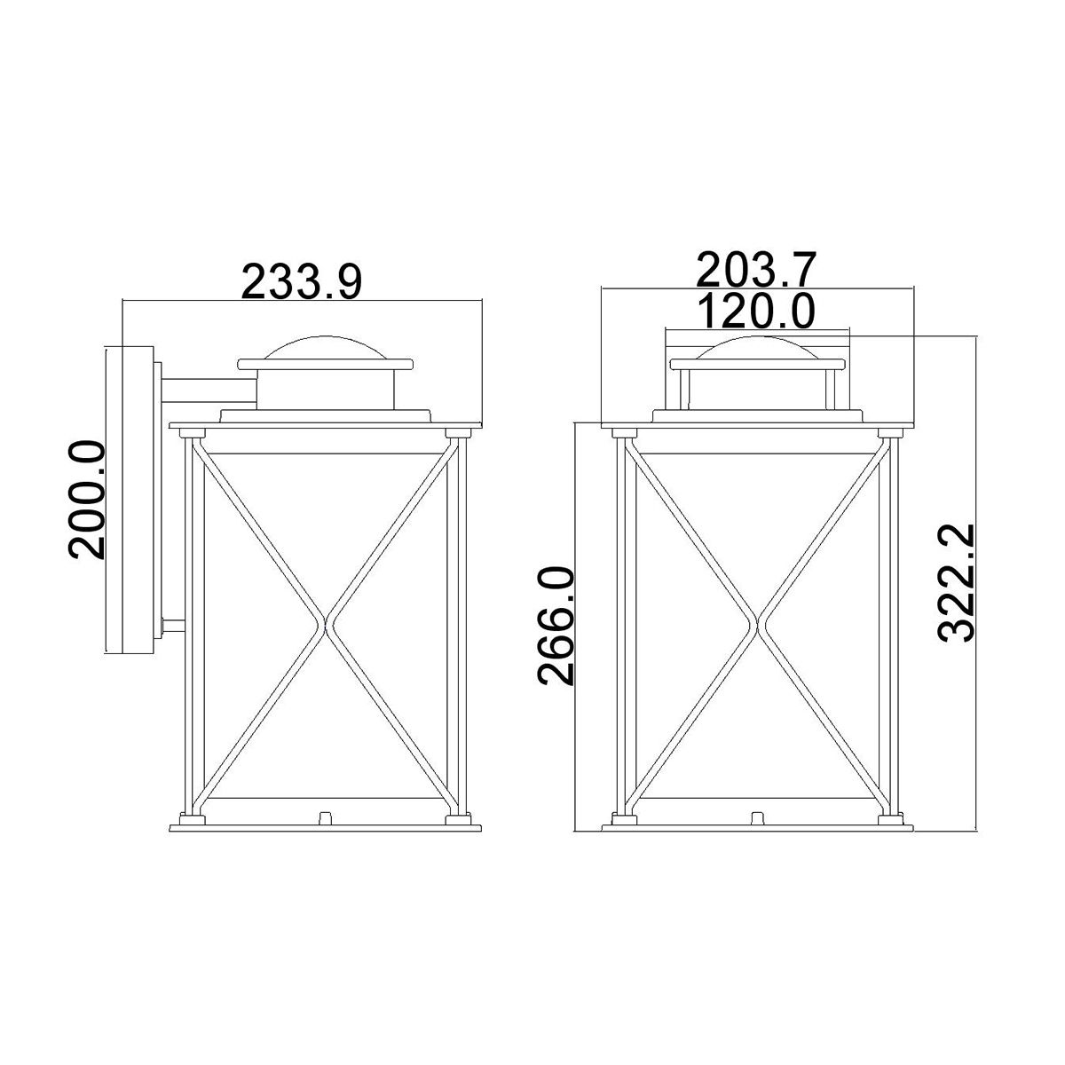 Kichler Argyle Medium Zinc Outdoor Wall Light-warehouse-clearance-140826