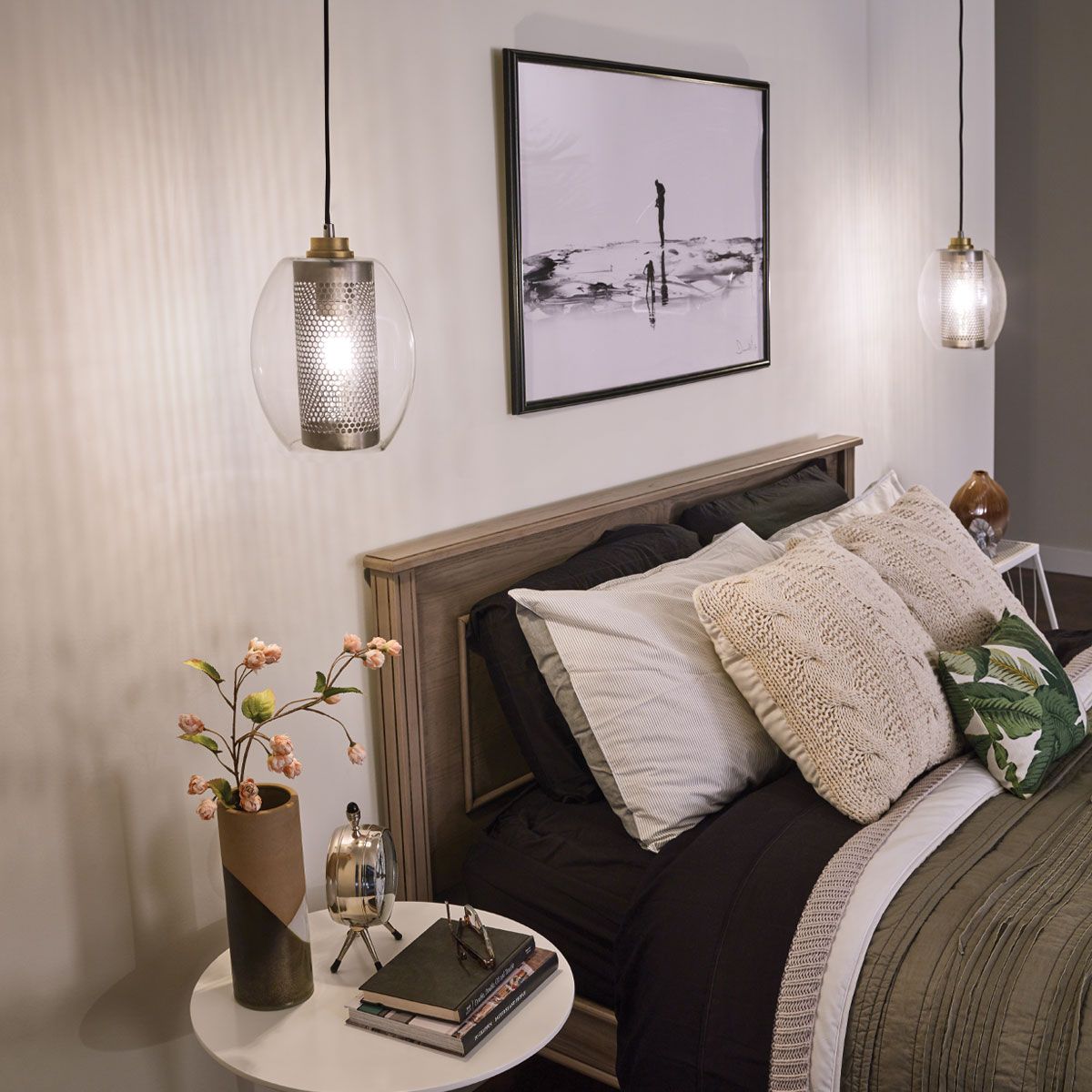 Asher Pewter Mini Ceiling Pendant Light